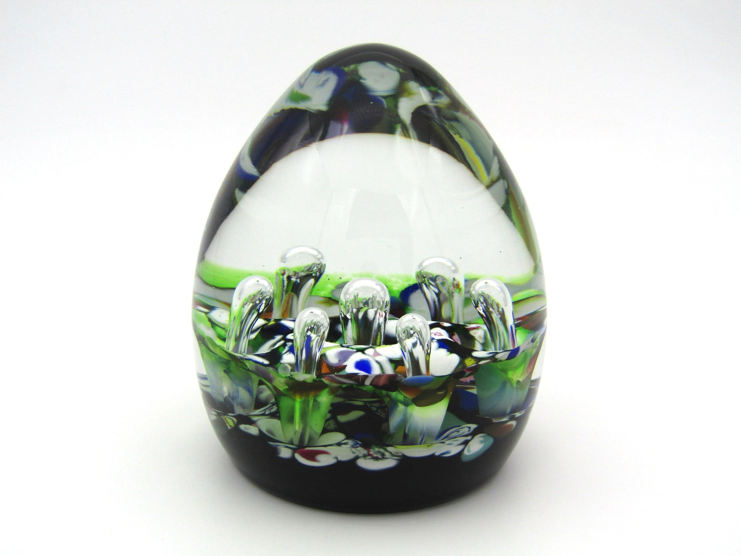 Caithness Double Harlequin artistic paperweight by Paul Ysart, Circa 1972-1976.