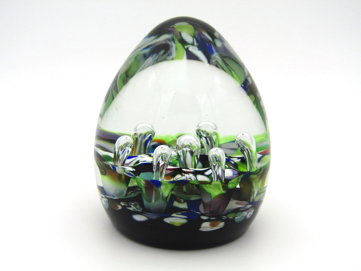 Caithness Double Harlequin artistic paperweight by Paul Ysart, Circa 1972-1976.