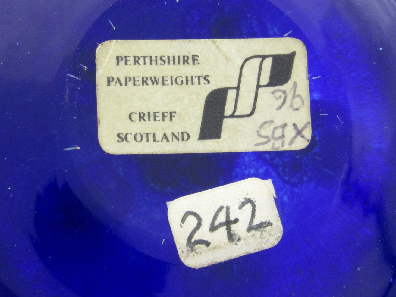 Perthshire Millefiori Art Glass paperweight, Circa 1980's.