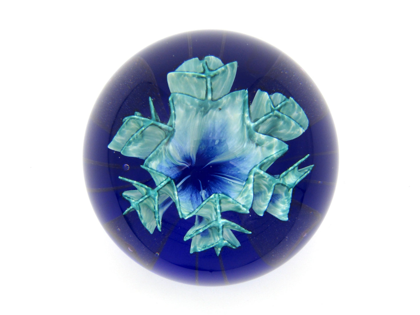Caithness 'Floral Illusion' Art Glass paperweight by Colin Terris, 1991.