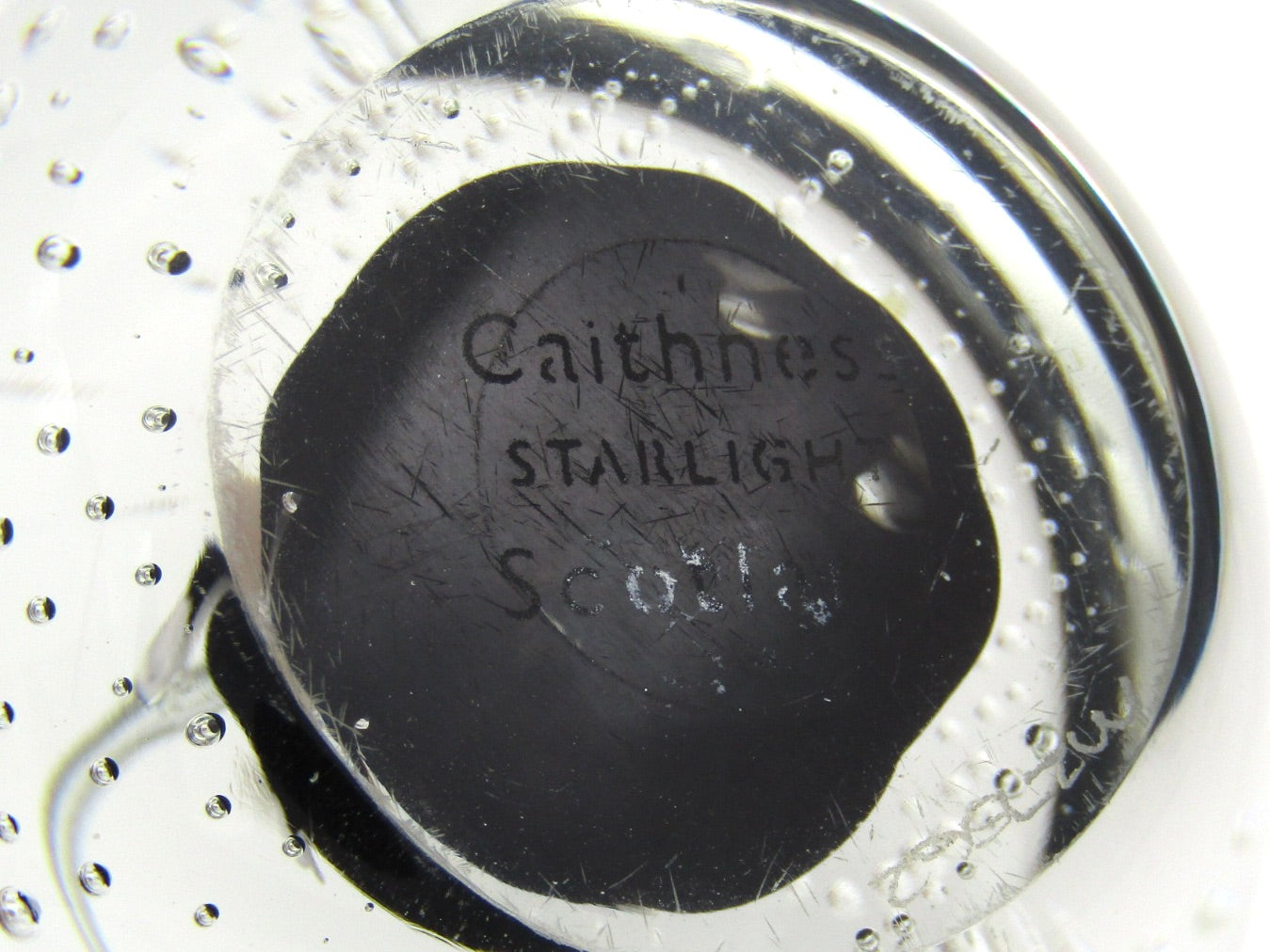 Caithness 'Starlight' Art Glass paperweight, likely by Colin Terris, early 1990's.