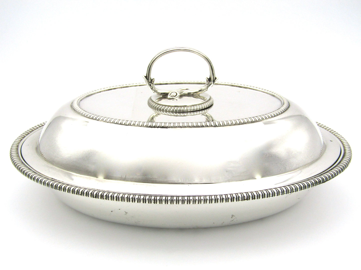 Silver entree dish by William Bateman, London, 1812.