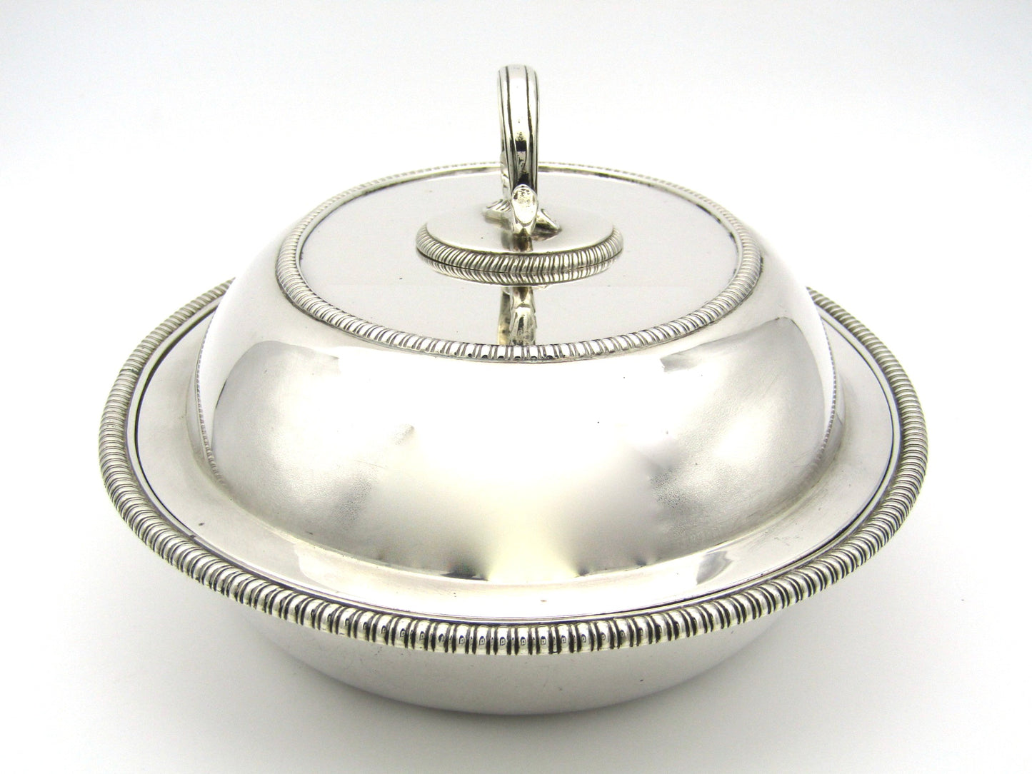 Silver entree dish by William Bateman, London, 1812.