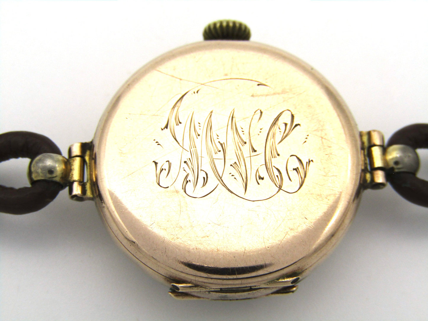 9K gold Art Deco Scottish wristwatch, Glasgow, 1922.