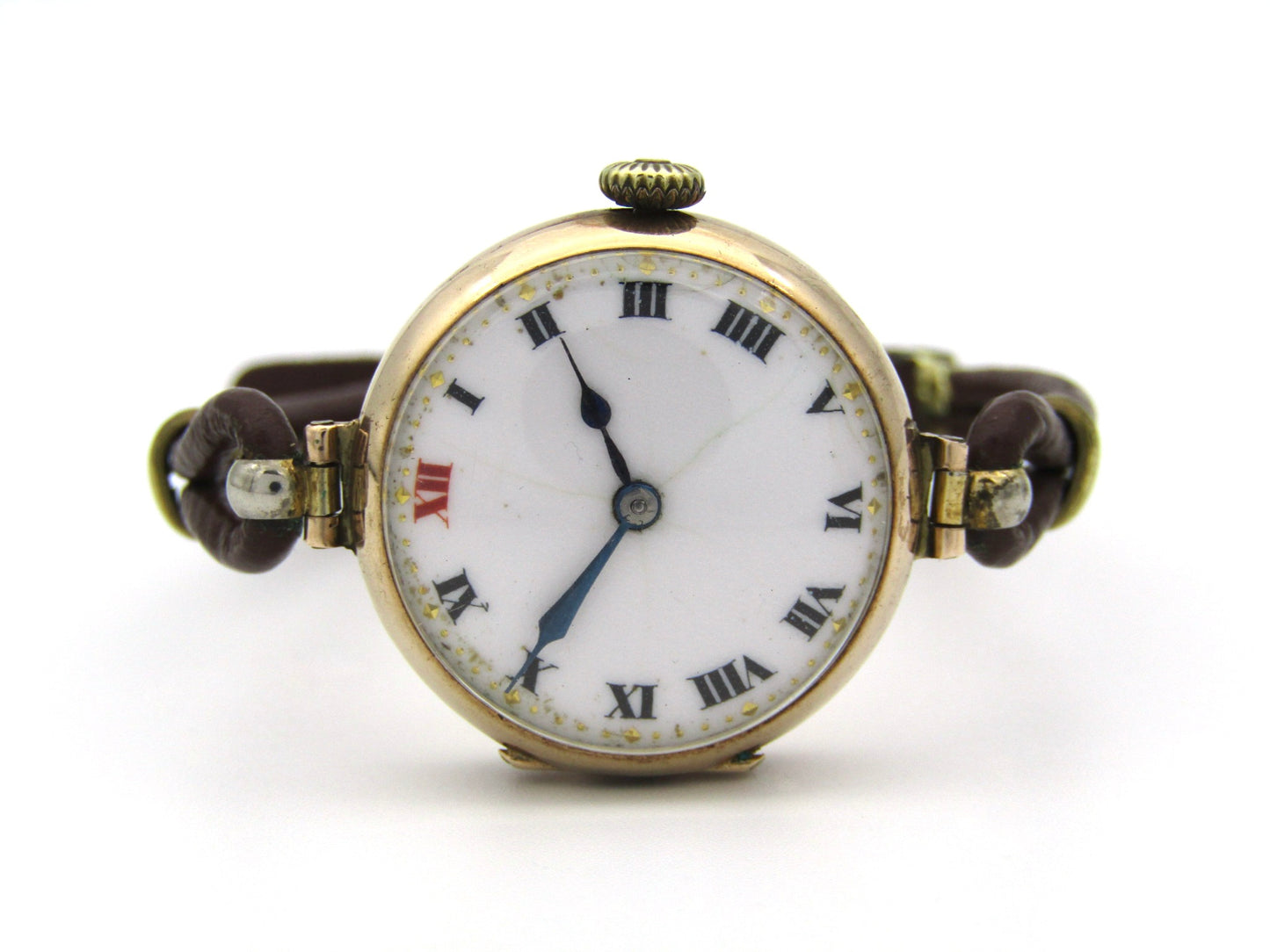 9K gold Art Deco Scottish wristwatch, Glasgow, 1922.