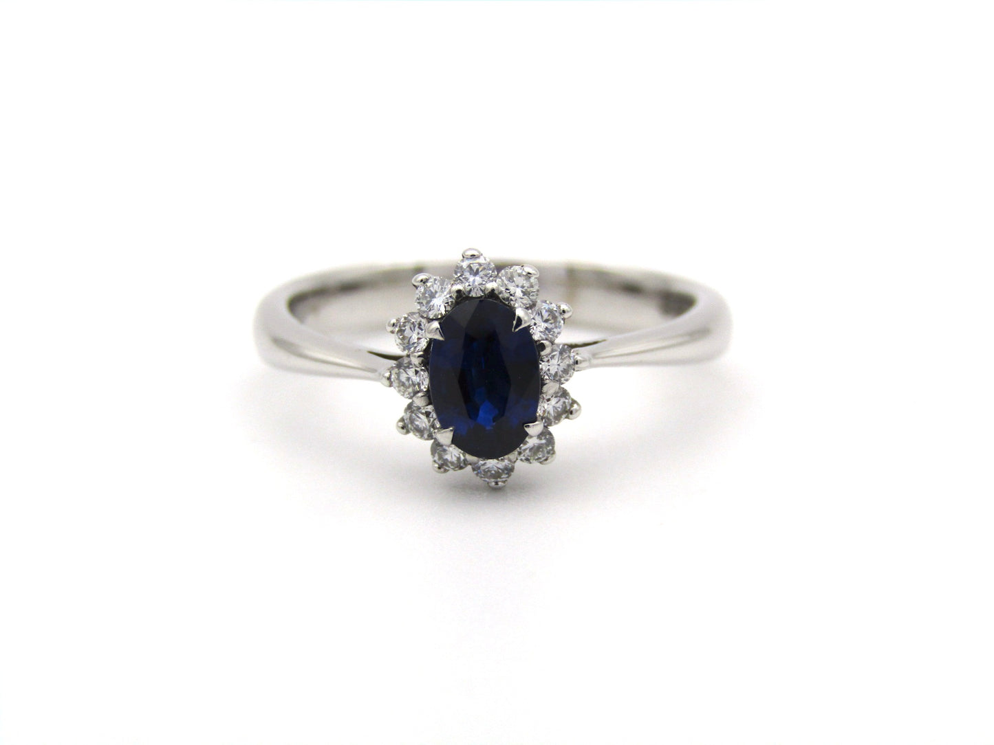 18K gold sapphire and diamond ring by Browns.