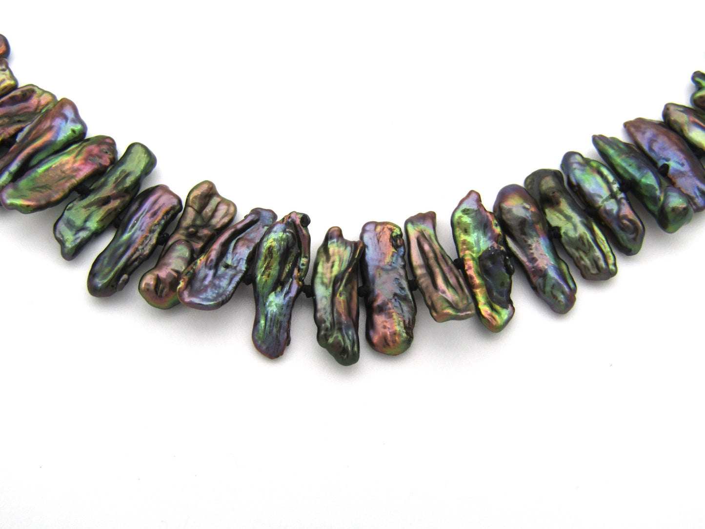 14K gold freshwater pearl necklace.