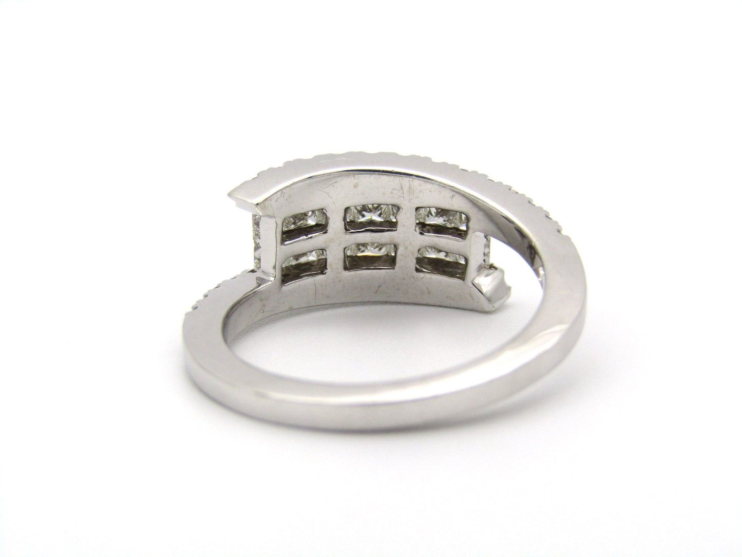 18K gold diamond ring.