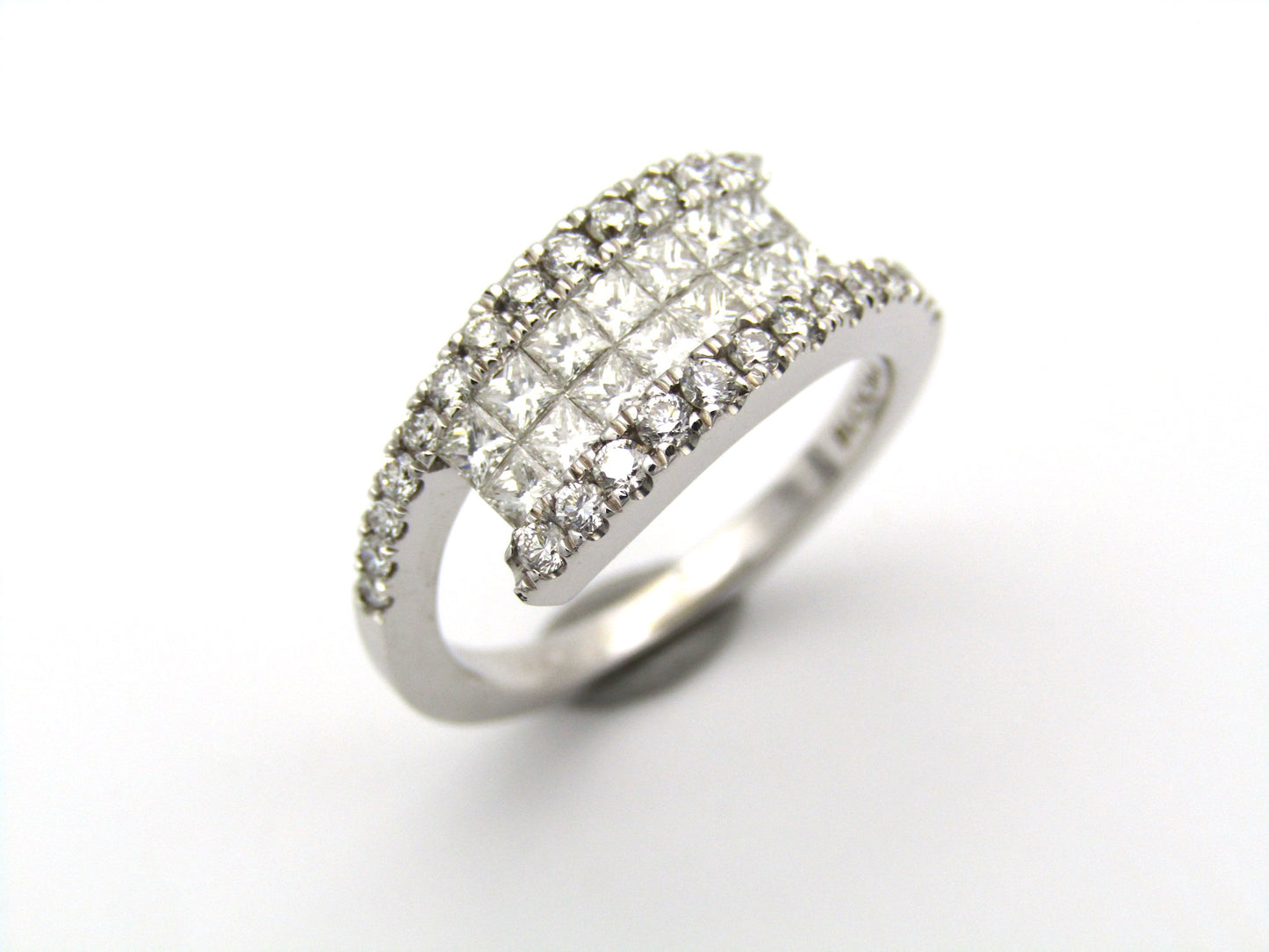 18K gold diamond ring.