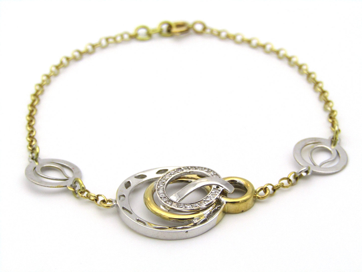 18kt gold diamond bracelet.