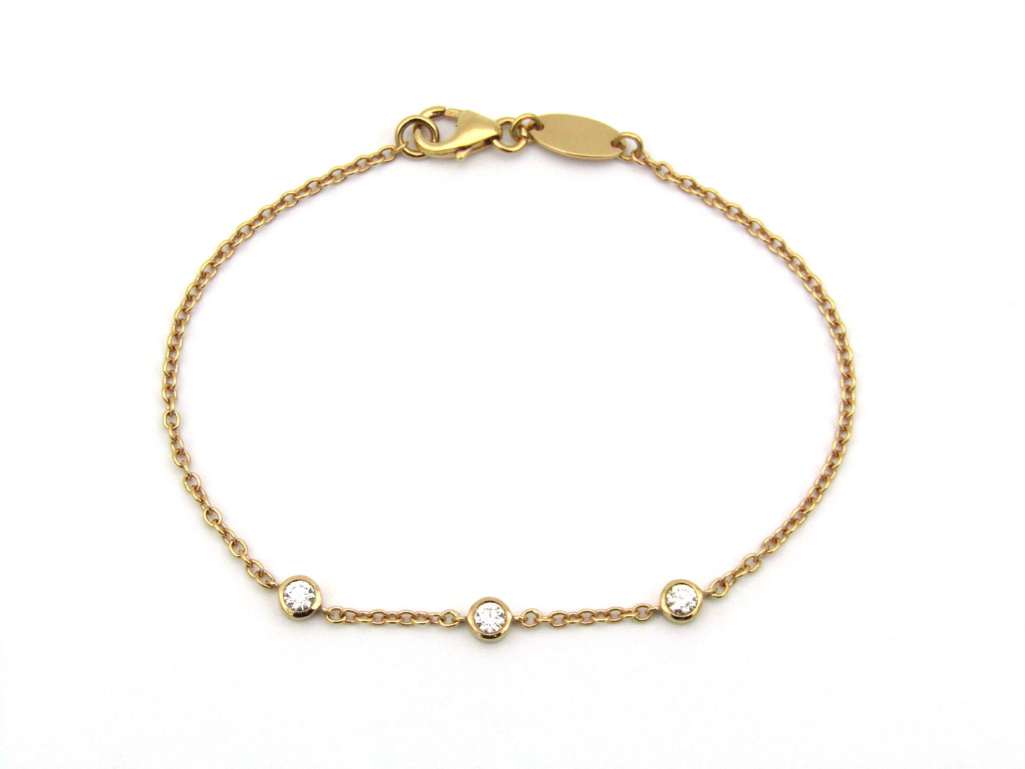 18K gold diamond bracelet.