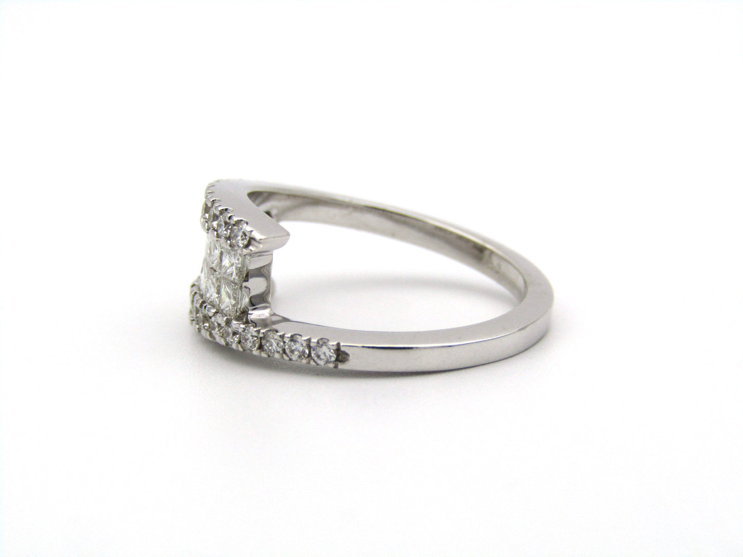 18K gold diamond ring.