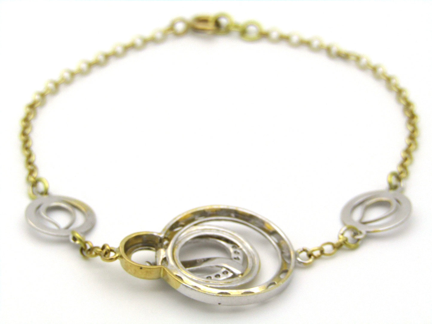 18kt gold diamond bracelet.