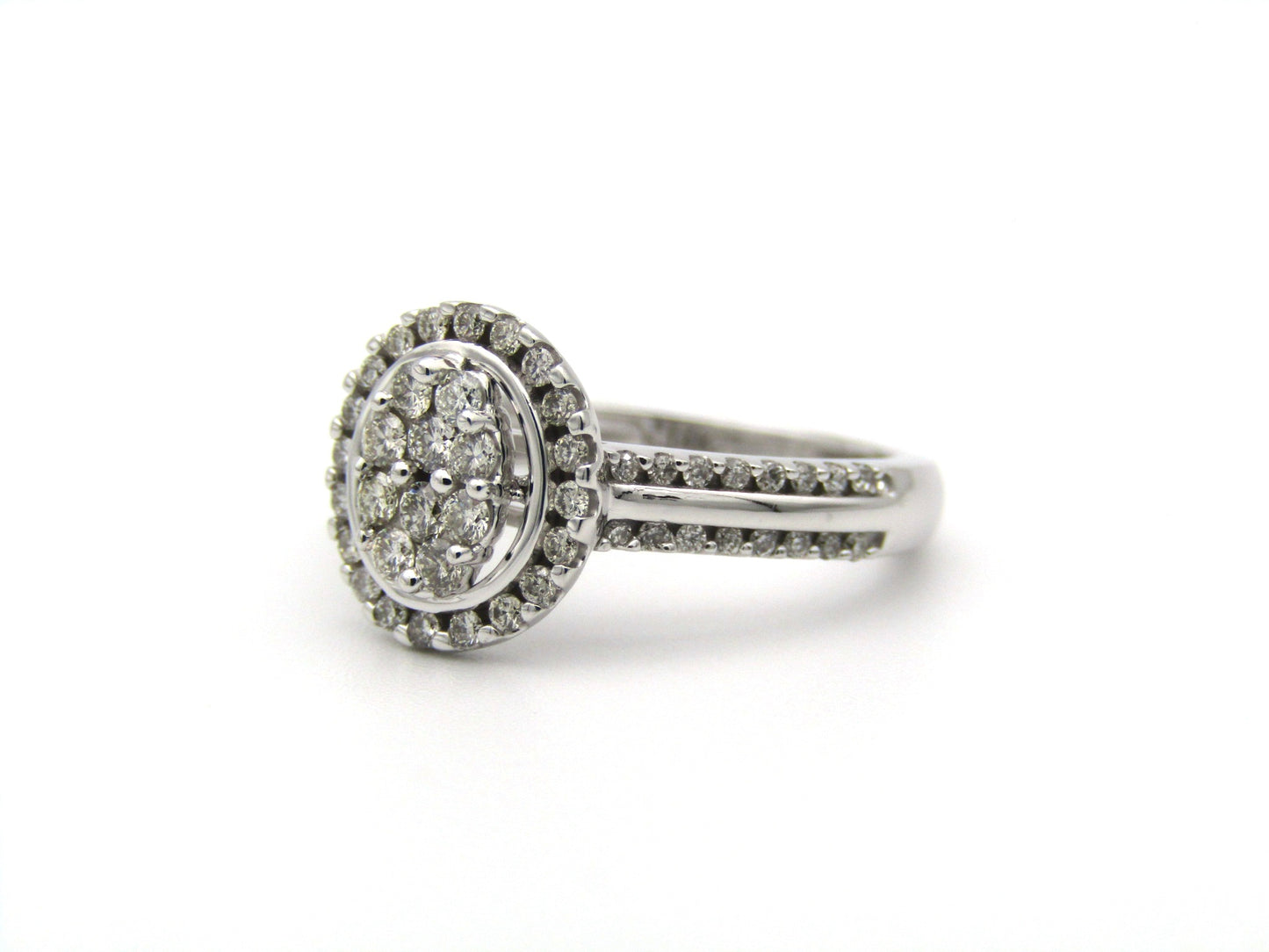 14K gold diamond ring.