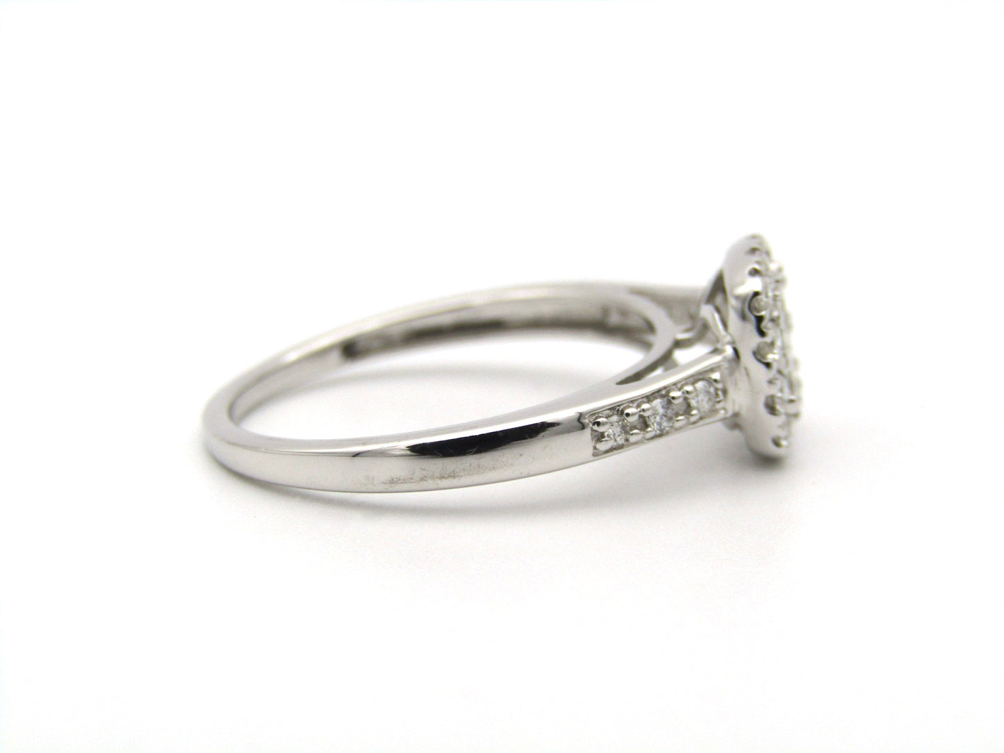 9K gold diamond ring.