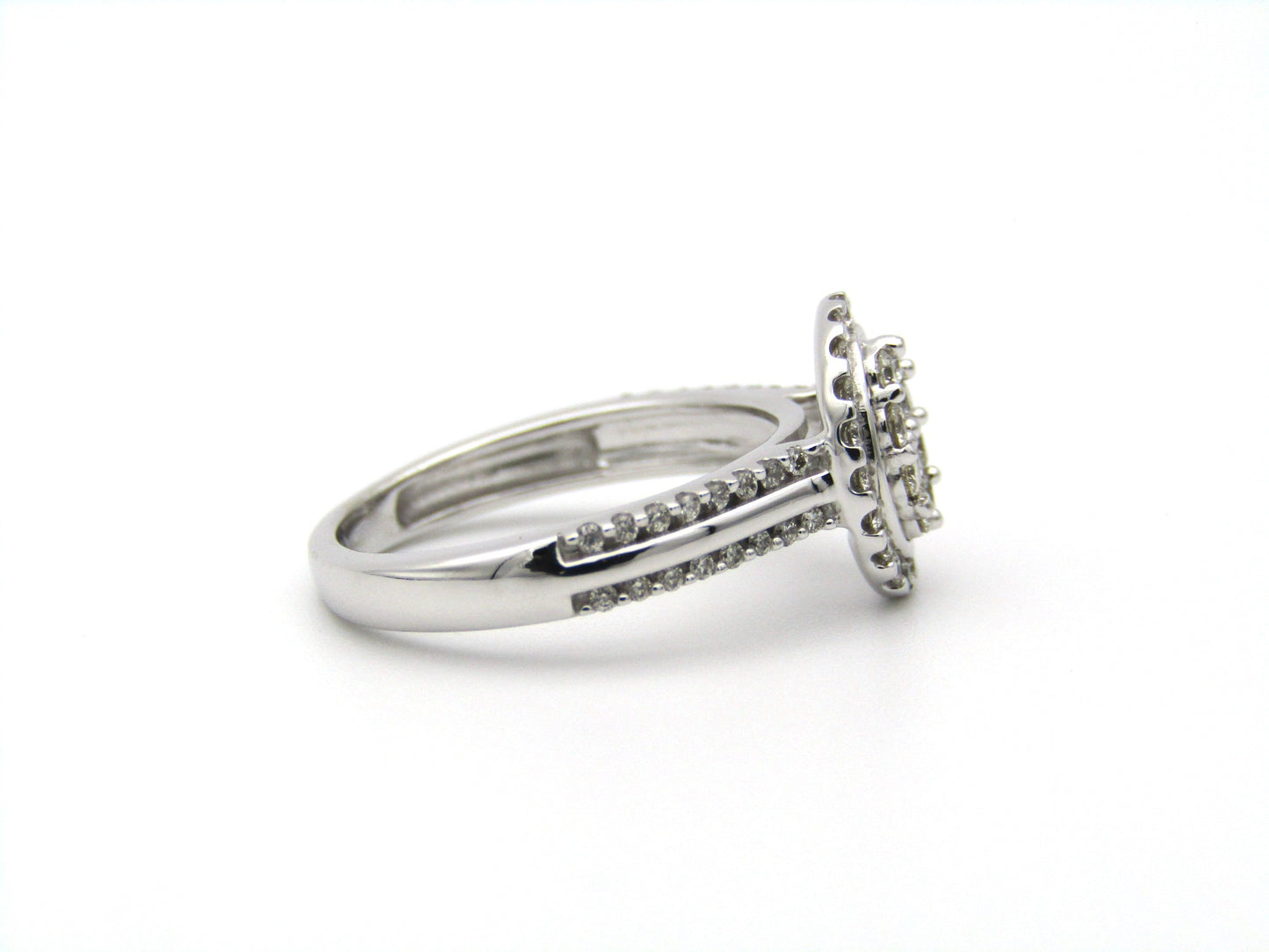 14K gold diamond ring.