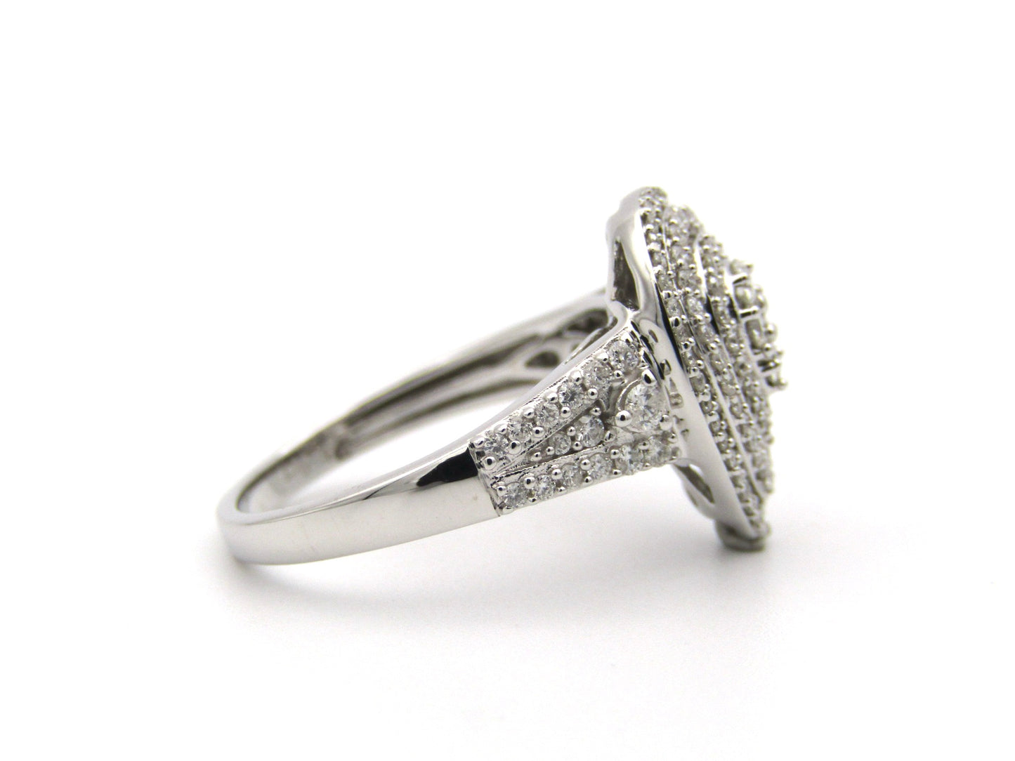 9K gold diamond ring.