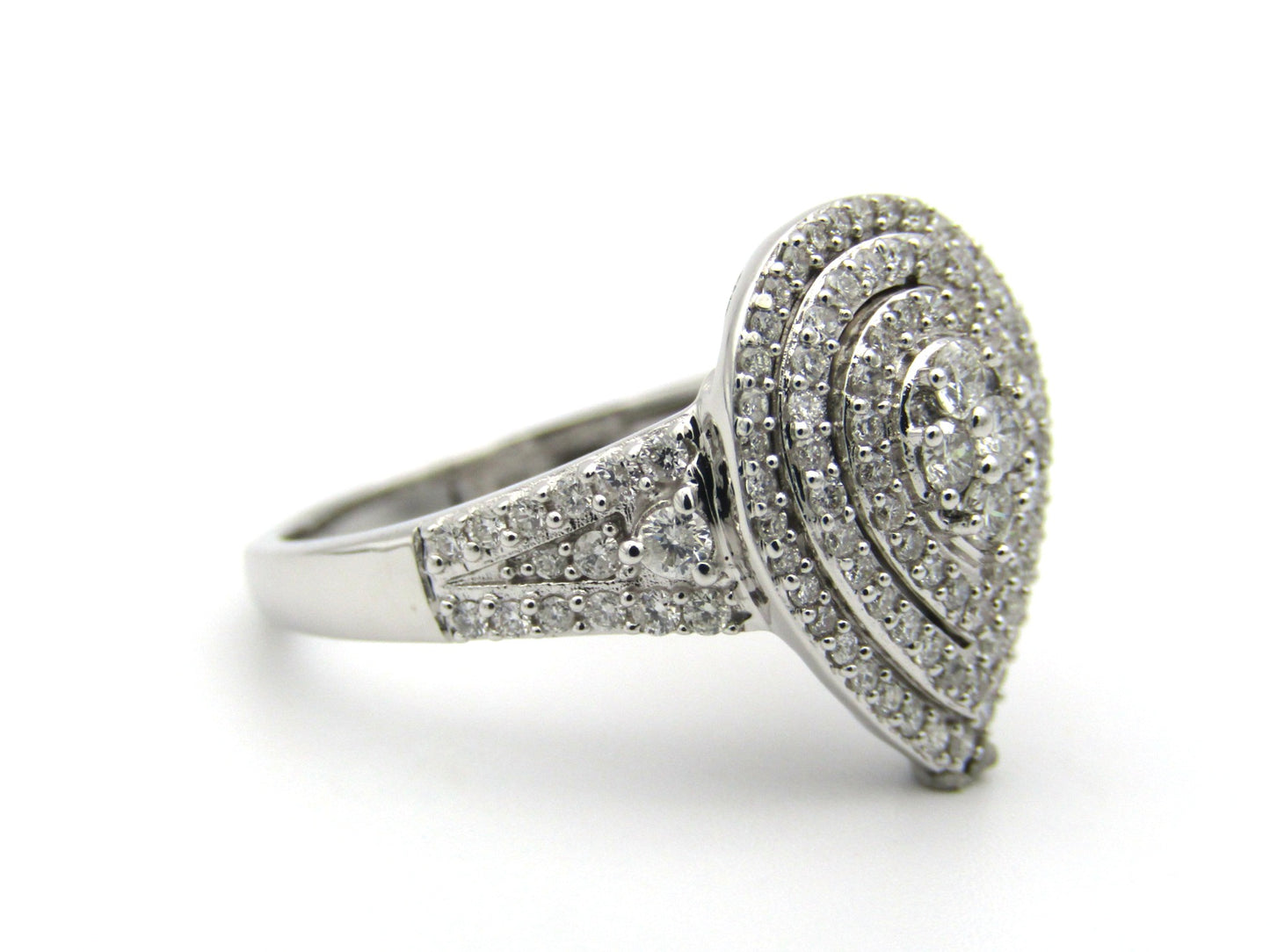 9K gold diamond ring.