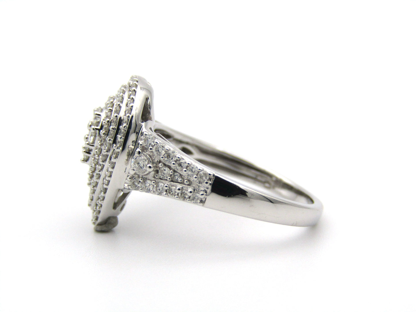 9K gold diamond ring.