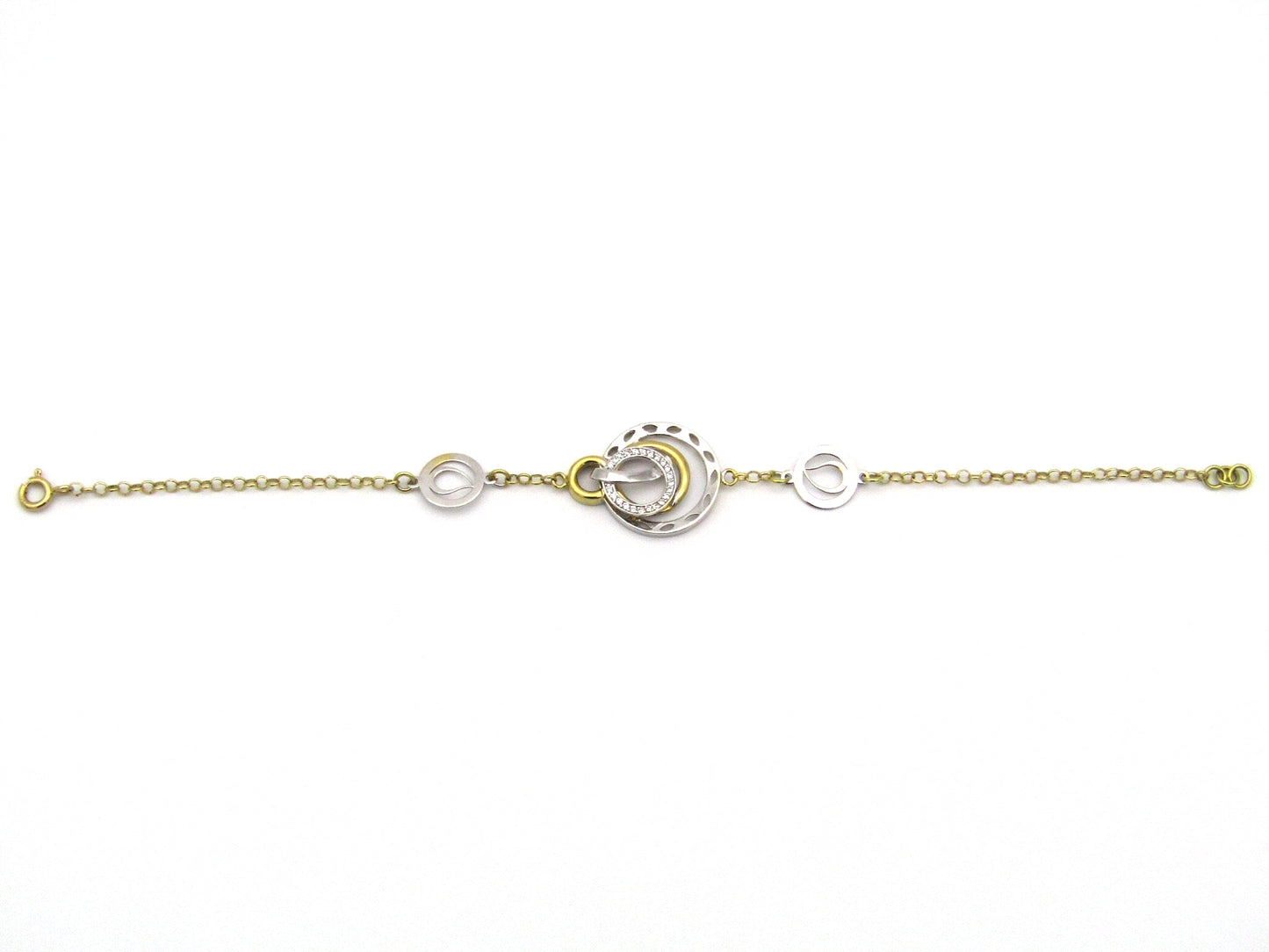 18kt gold diamond bracelet.