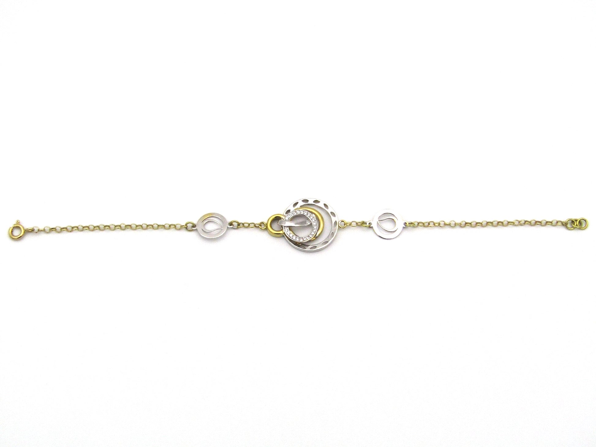 18kt gold diamond bracelet.