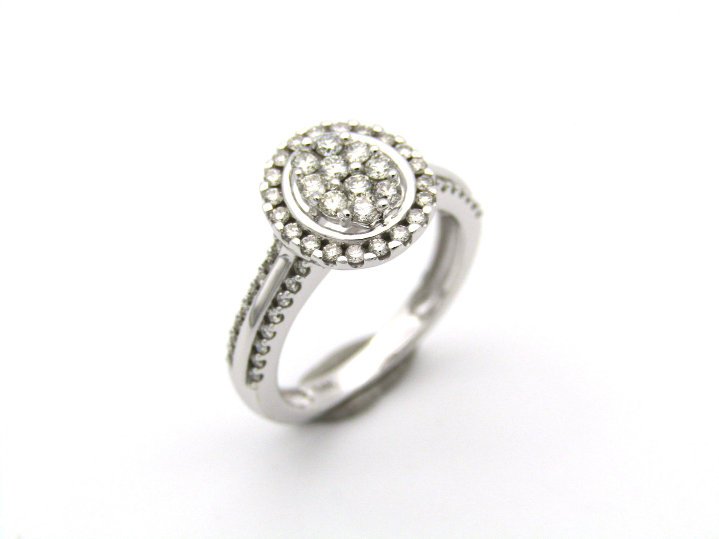 14K gold diamond ring.