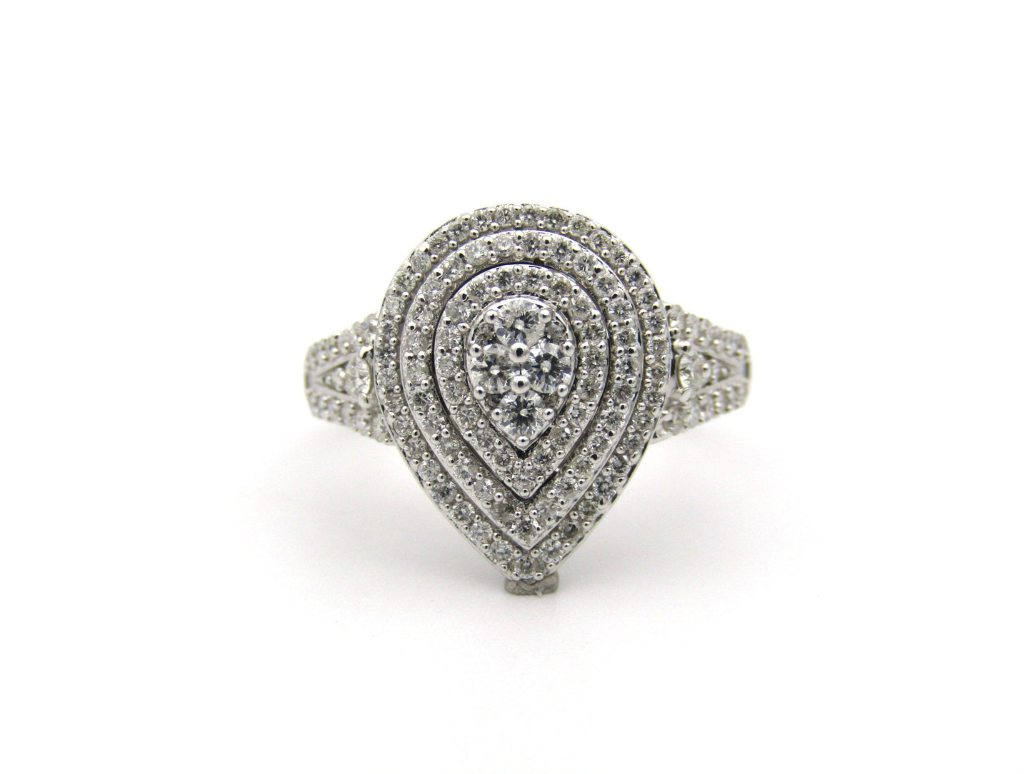9K gold diamond ring.