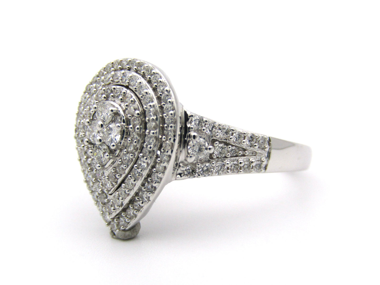 9K gold diamond ring.