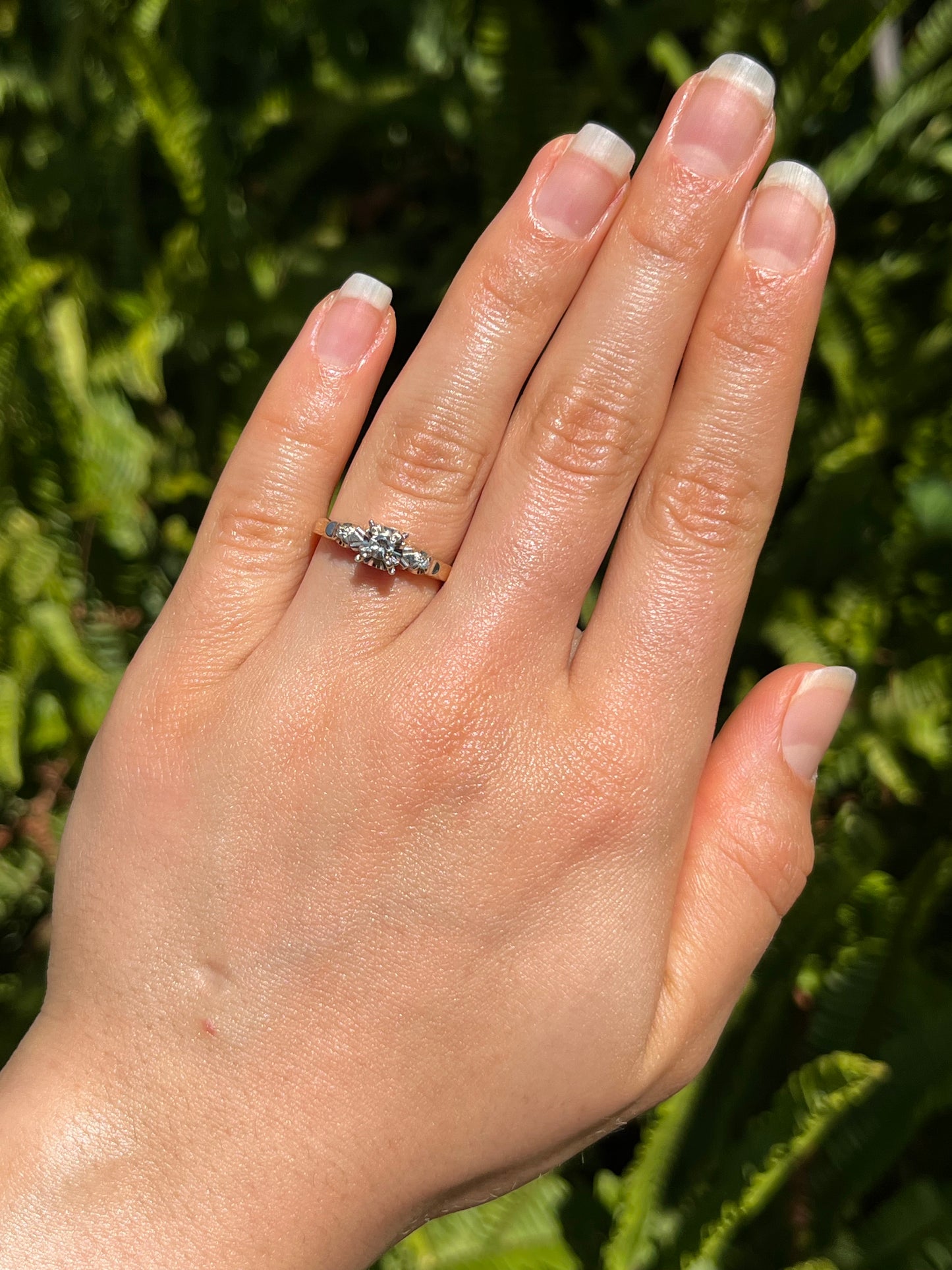 18K gold diamond ring, Birmingham, 1989.