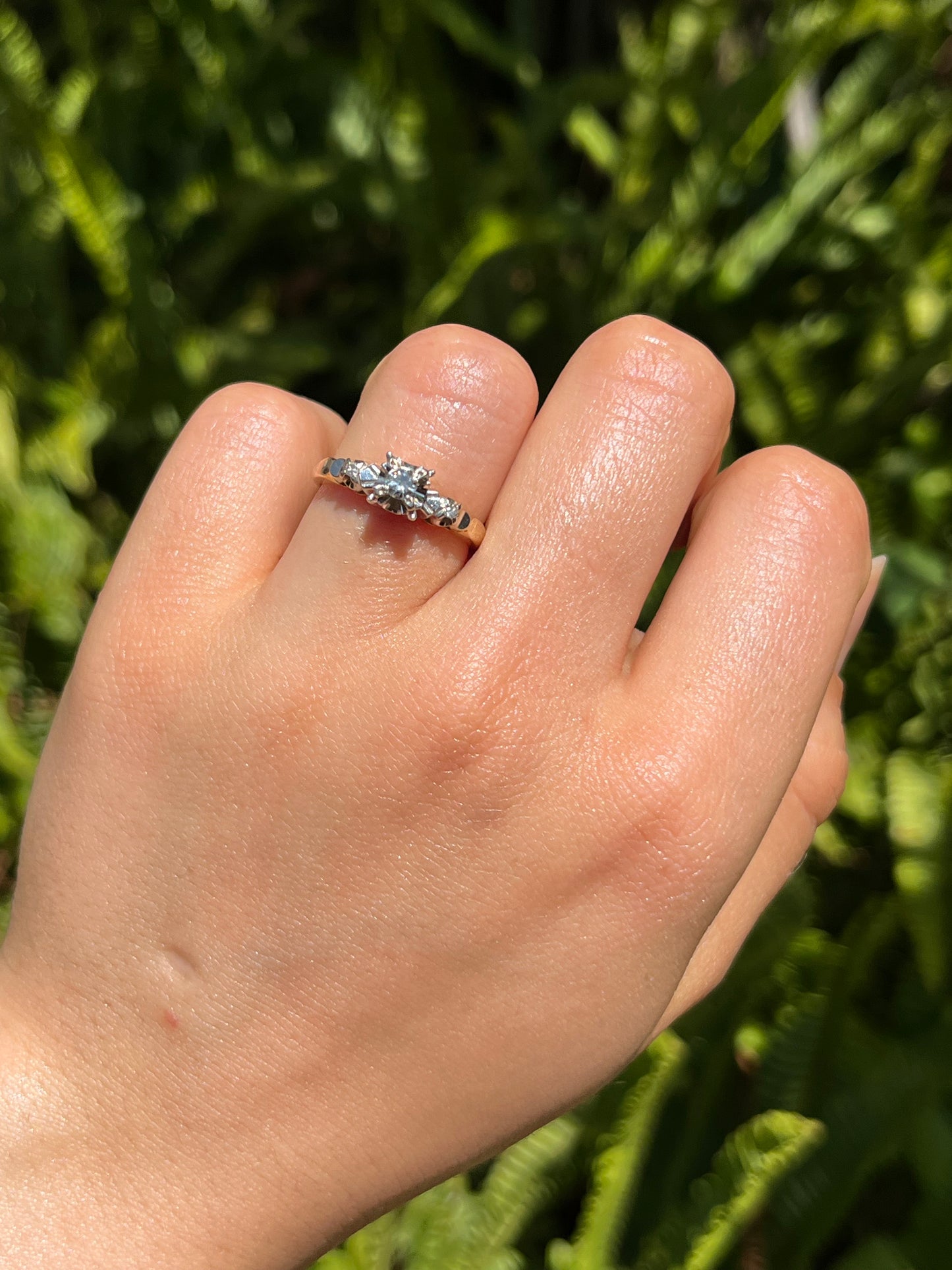 18K gold diamond ring, Birmingham, 1989.