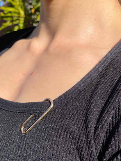 9K gold paperclip, circa 1970's.