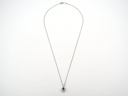 18K gold tanzanite and diamond pendant by Browns.