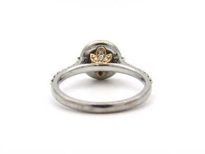 18K gold Angel Diamond Halo Engagement ring by Browns.