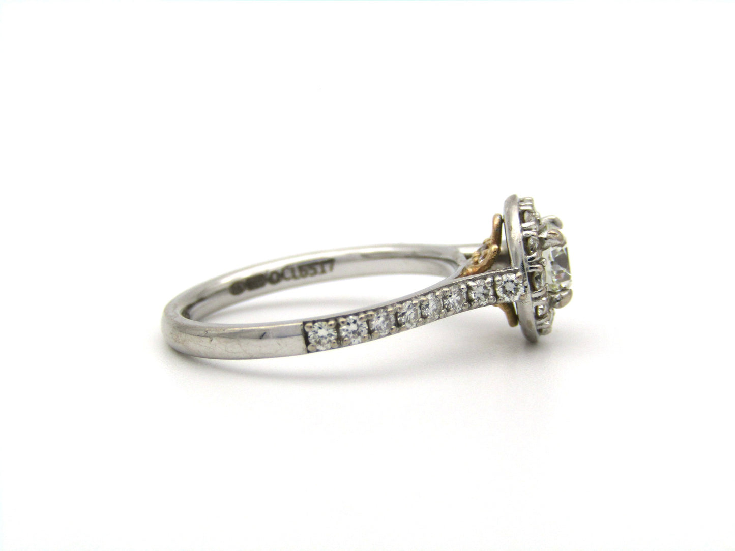 18K gold Angel Diamond Halo Engagement ring by Browns.