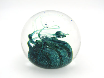 Caithness Seafoam Art Glass paperweight.