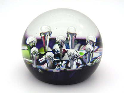 Caithness Millefiori Single Harlequin Limited Edition paperweight by Paul Ysart, 1994.