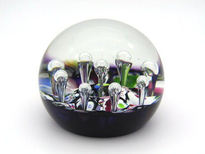 Caithness Millefiori Single Harlequin Limited Edition paperweight by Paul Ysart, 1994.