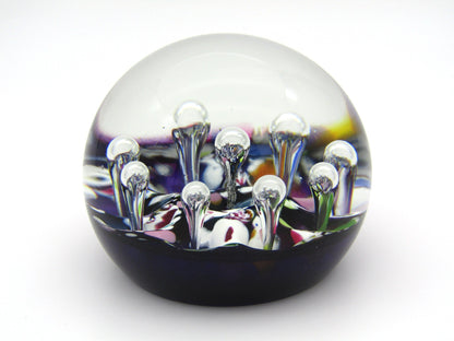Caithness Millefiori Single Harlequin Limited Edition paperweight by Paul Ysart, 1994.