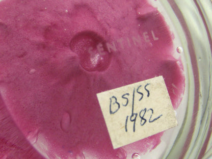 Caithness Sentinel Pink Art Glass paperweight, Circa 1982.
