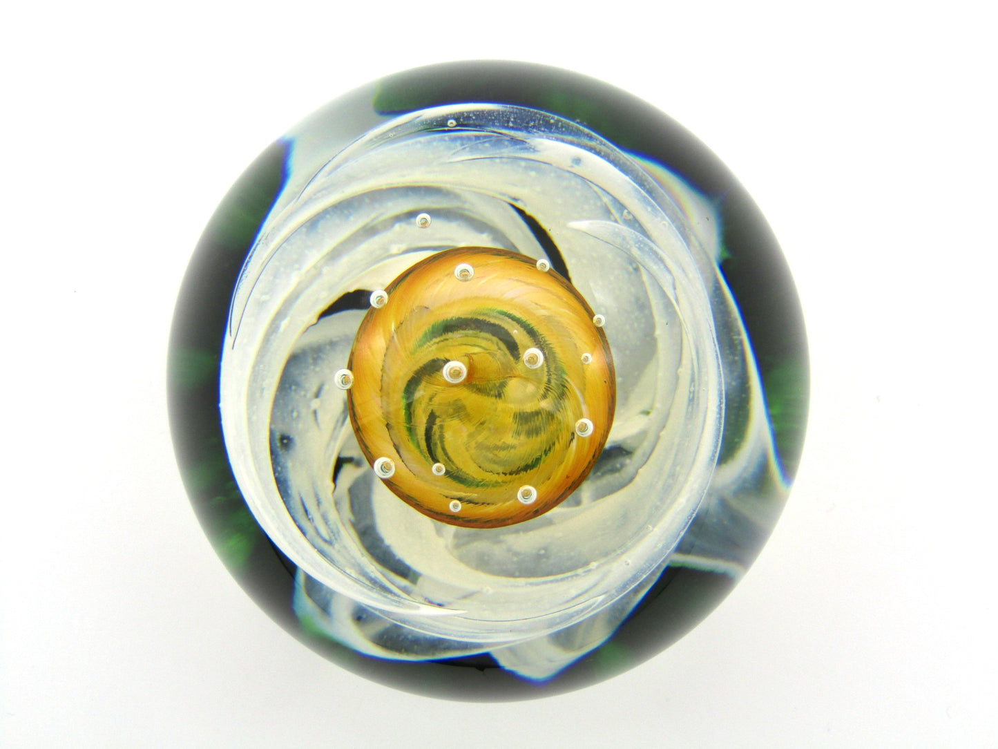 Selkirk 'Sunkissed' Art Glass paperweight, by James Brown, 2000.