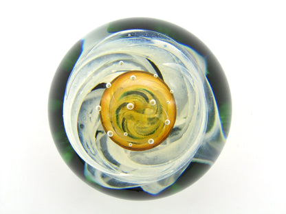 Selkirk 'Sunkissed' Art Glass paperweight, by James Brown, 2000.