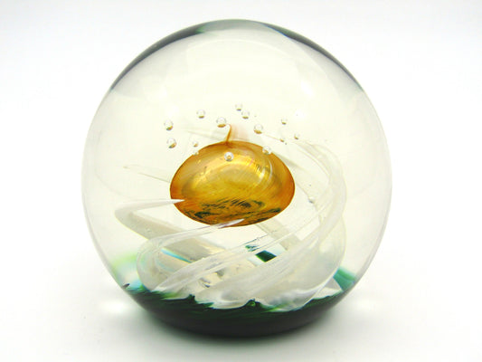 Selkirk 'Sunkissed' Art Glass paperweight, by James Brown, 2000.
