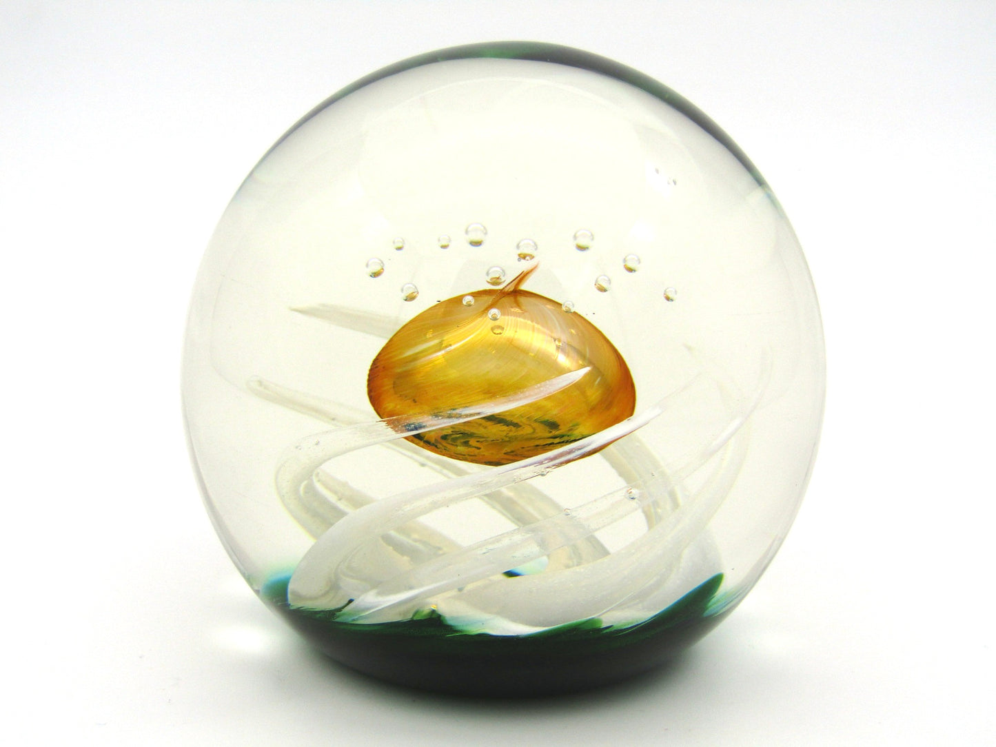 Selkirk 'Sunkissed' Art Glass paperweight, by James Brown, 2000.