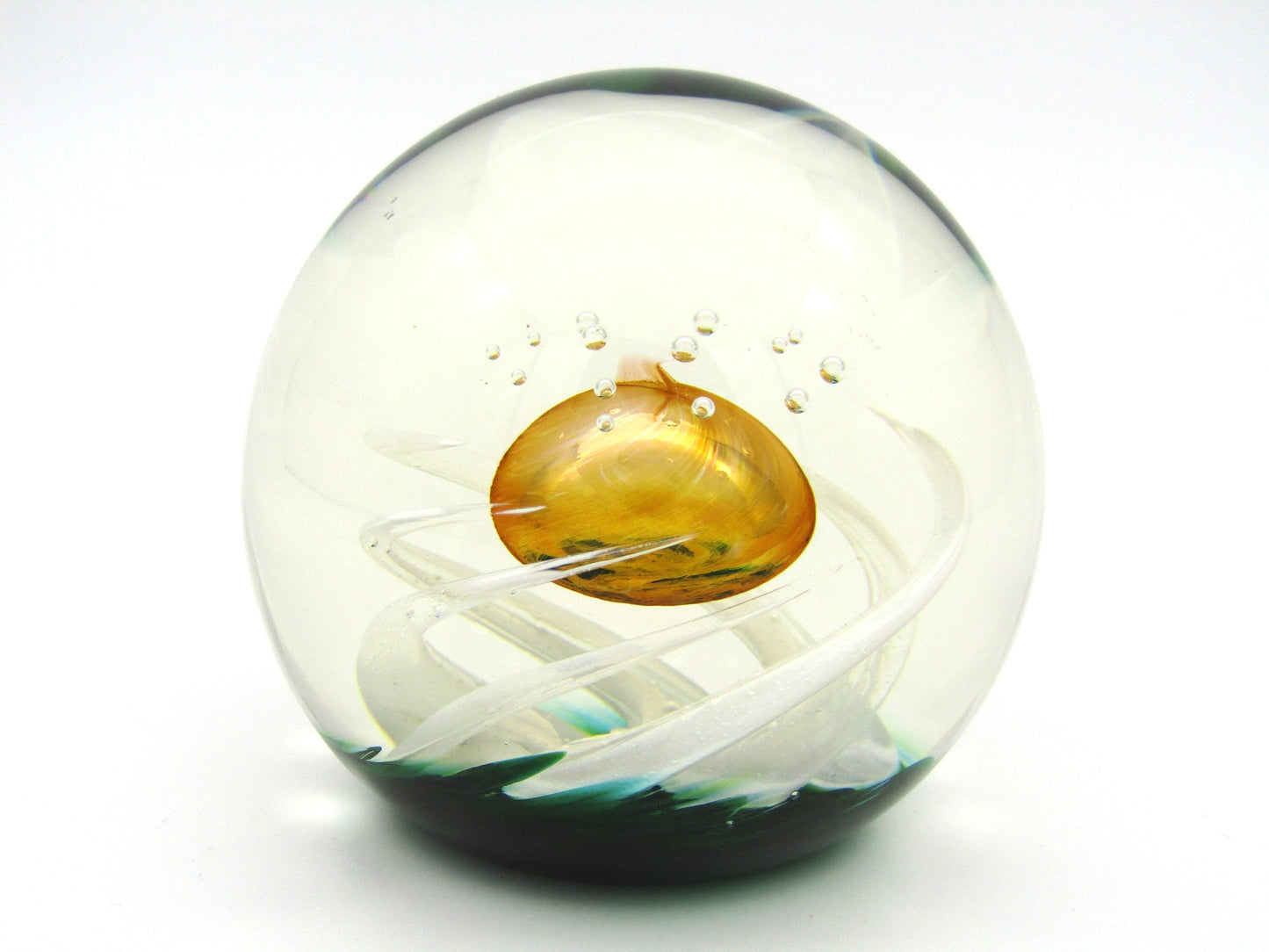 Selkirk 'Sunkissed' Art Glass paperweight, by James Brown, 2000.