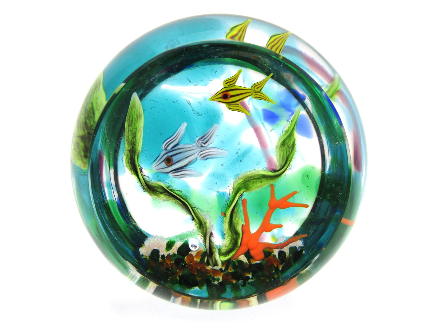 William Manson Junior Art Glass paperweight, 1998.