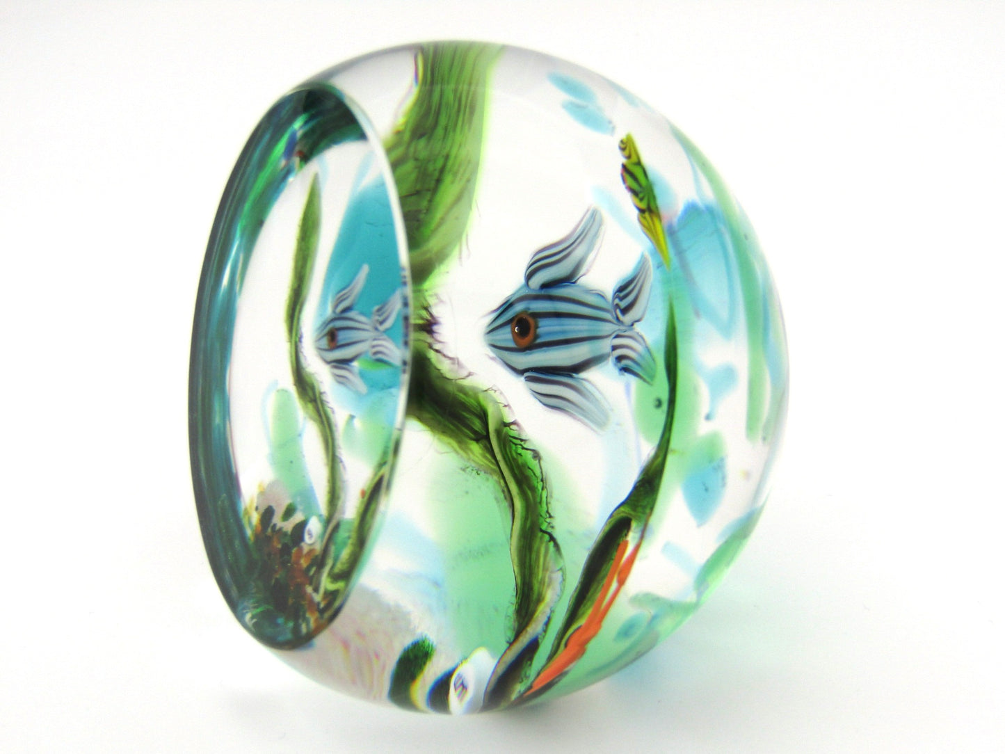 William Manson Junior Art Glass paperweight, 1998.