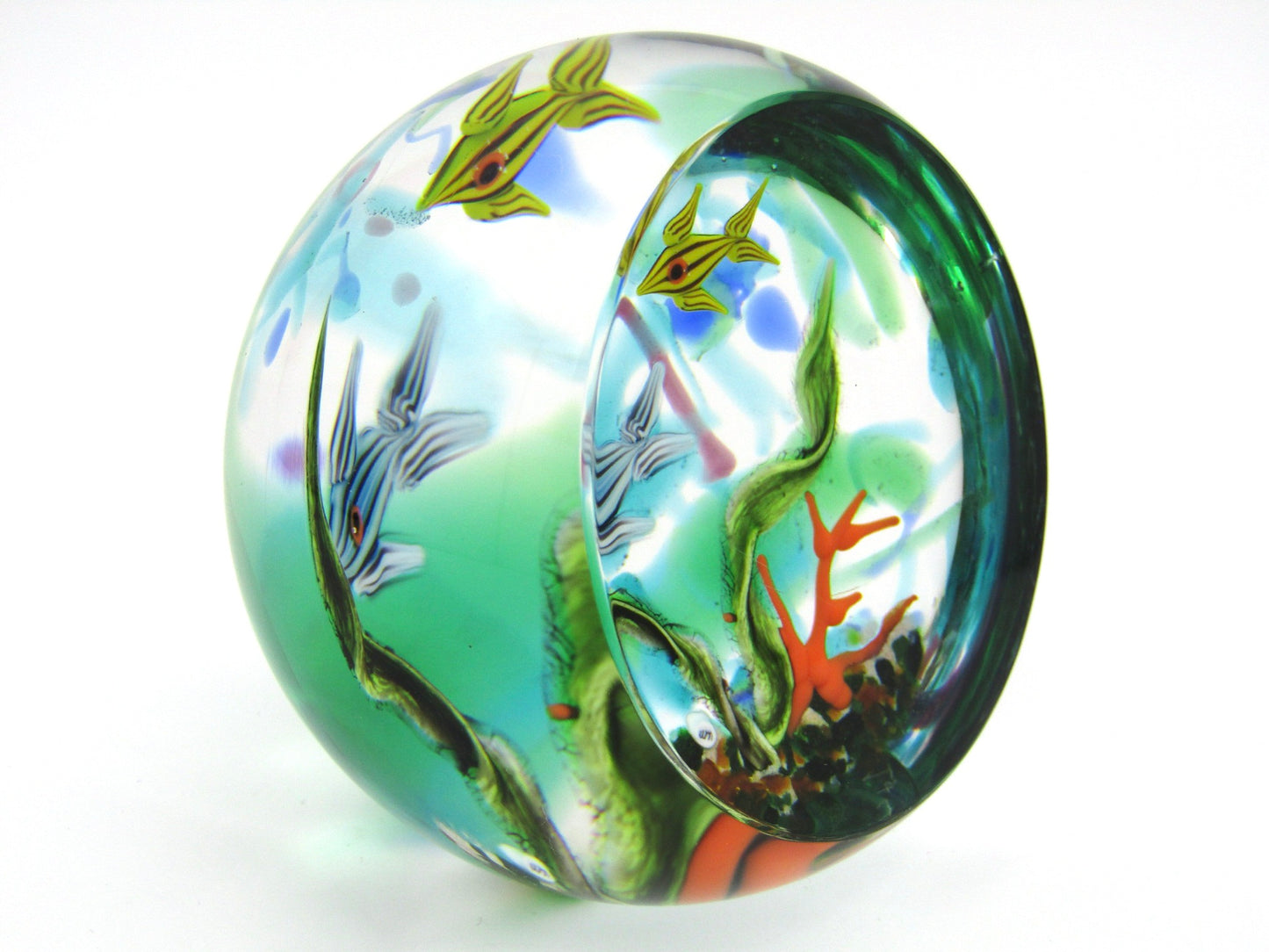 William Manson Junior Art Glass paperweight, 1998.