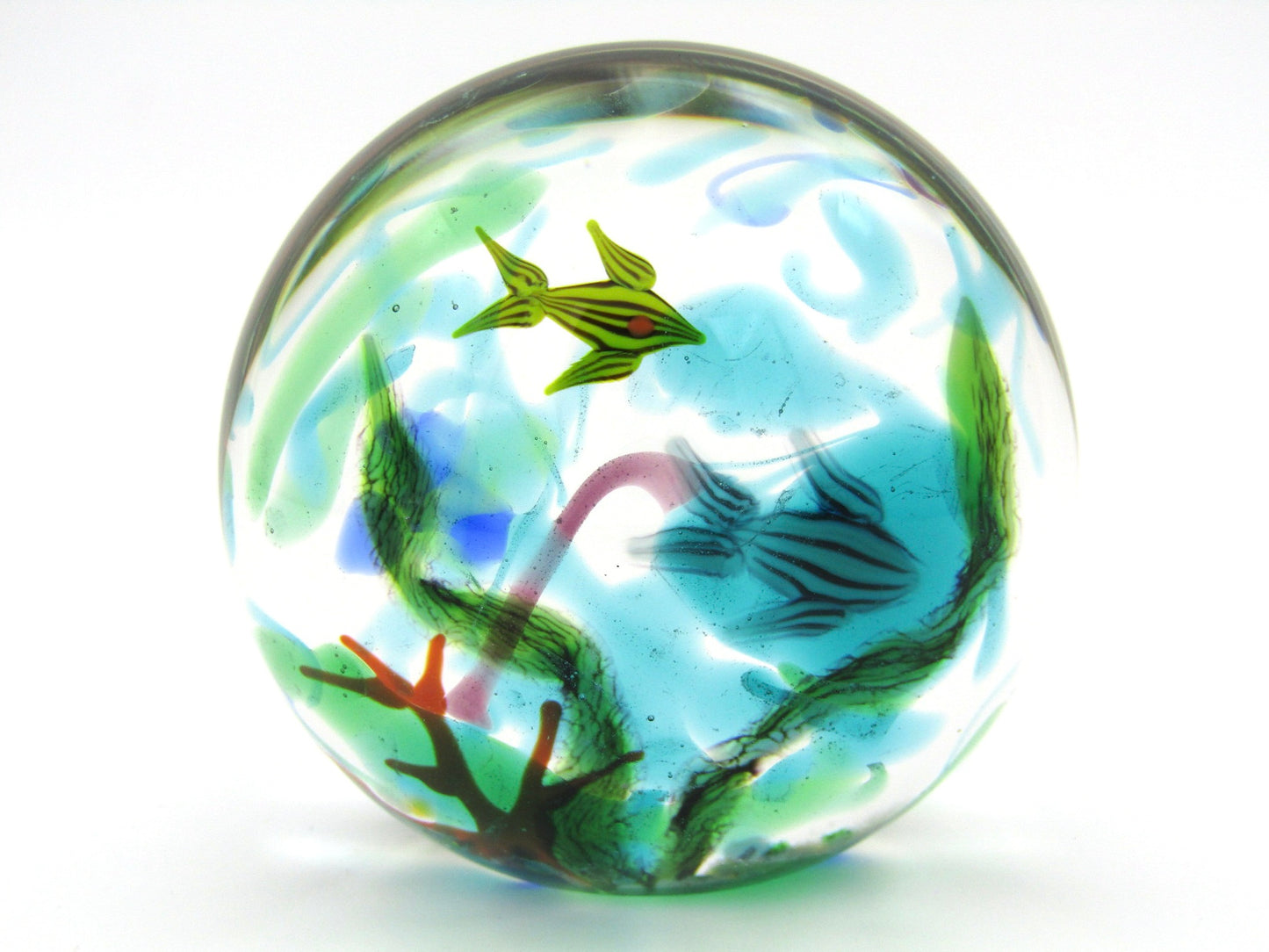 William Manson Junior Art Glass paperweight, 1998.