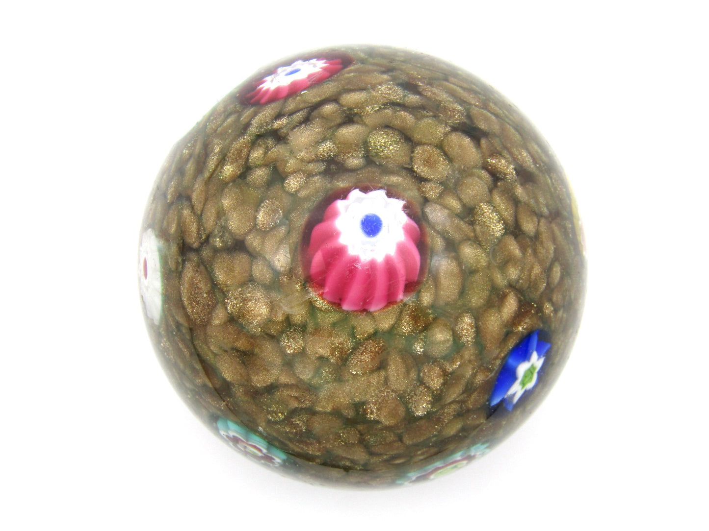 Murano Millefiori style paperweight, likely by Fratelli Toso, early 20th Century.