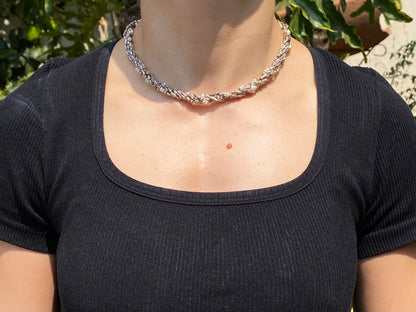 14K gold freshwater pearl necklace, circa 1970's.